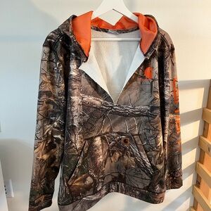 Carhartt Camo Hoodie with Orange Accents